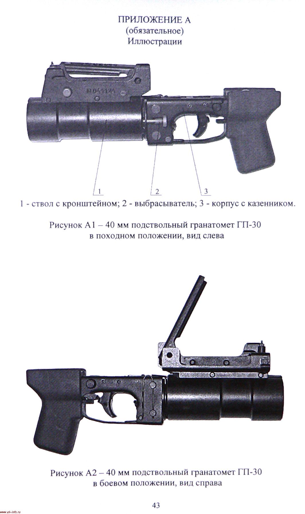 Иллюстрация ГП-30М из Руководства по ГП-30